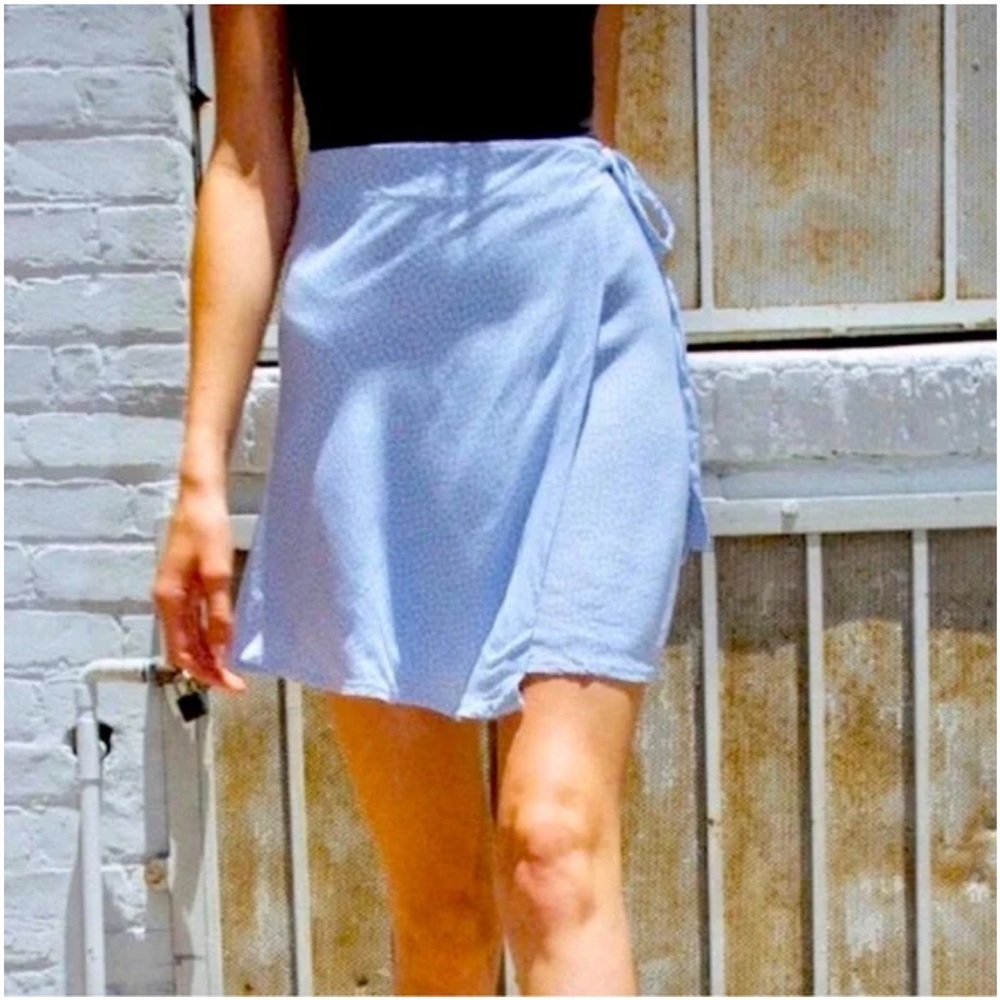 Brandy Melville Genevieve Floral Wrap Mini Skirt